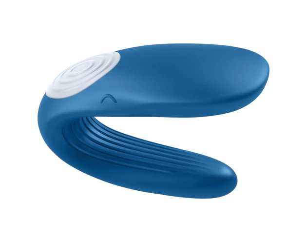 Satisfyer Double Whale - 2 motoros párvibrátor (kék)