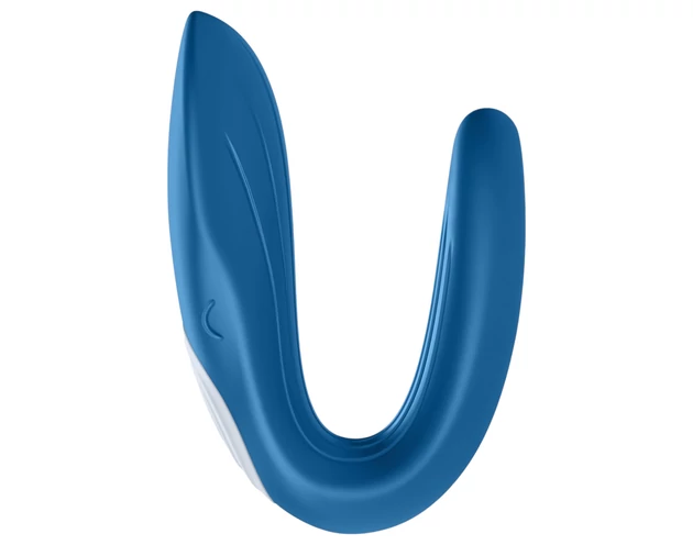 Satisfyer Double Whale - 2 motoros párvibrátor (kék)