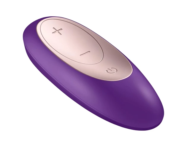 Satisfyer Double Plus Remote - rádiós, akkus párvibrátor (lila)