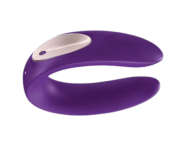 Satisfyer Double Plus Remote - rádiós, akkus párvibrátor (lila)