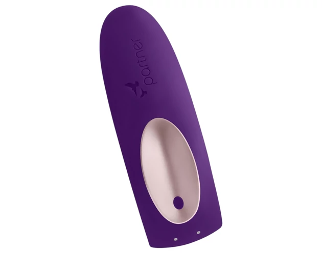 Satisfyer Double Plus Remote - rádiós, akkus párvibrátor (lila)