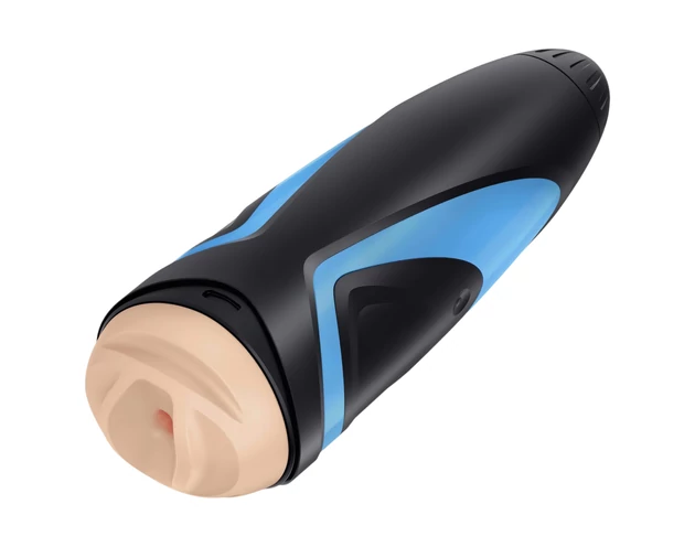 Satisfyer Men One - szívó maszturbátor (kék-fekete)