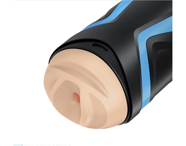 Satisfyer Men One - szívó maszturbátor (kék-fekete)