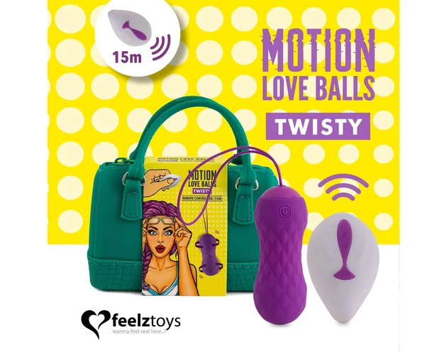 FEELZTOYS Twisty - forgó vibrációs tojás (lila)