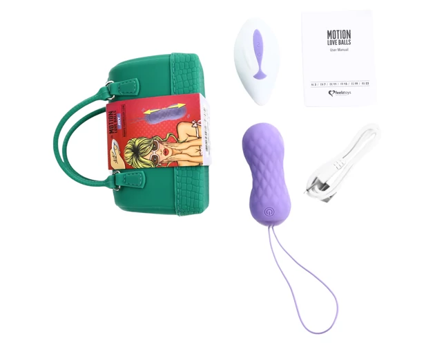 FEELZTOYS Jivy - rádiós lökő vibrációs tojás (lila)