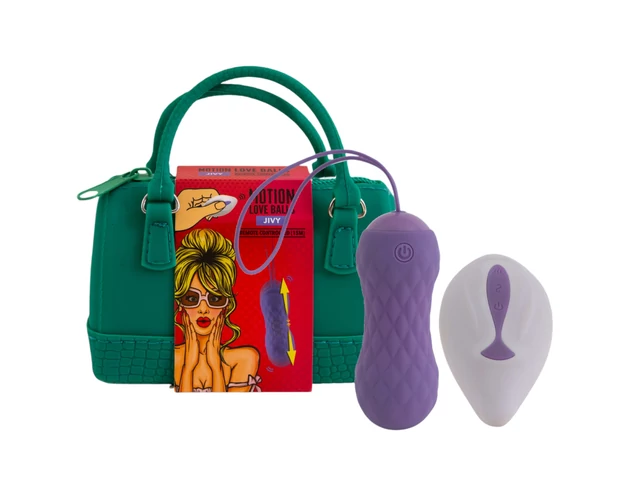 FEELZTOYS Jivy - rádiós lökő vibrációs tojás (lila)