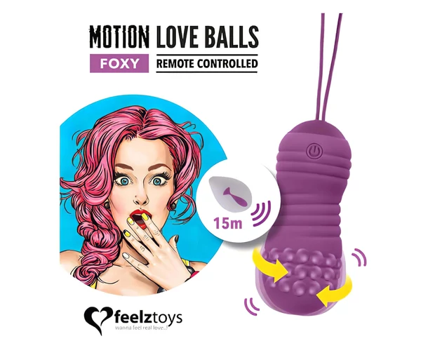 FEELZTOYS Foxy - vízálló vibrációs tojás (lila)