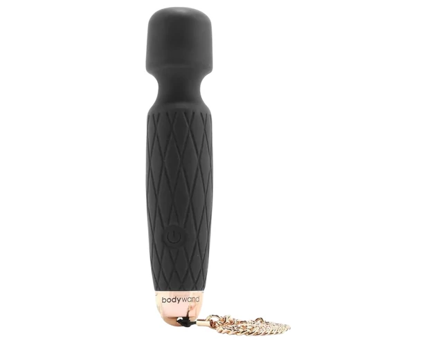 Bodywand Luxe - akkus, mini masszírozó vibrátor (fekete)