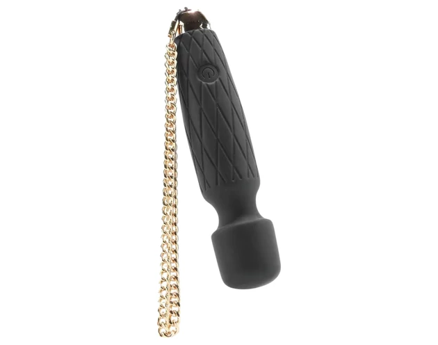 Bodywand Luxe - akkus, mini masszírozó vibrátor (fekete)