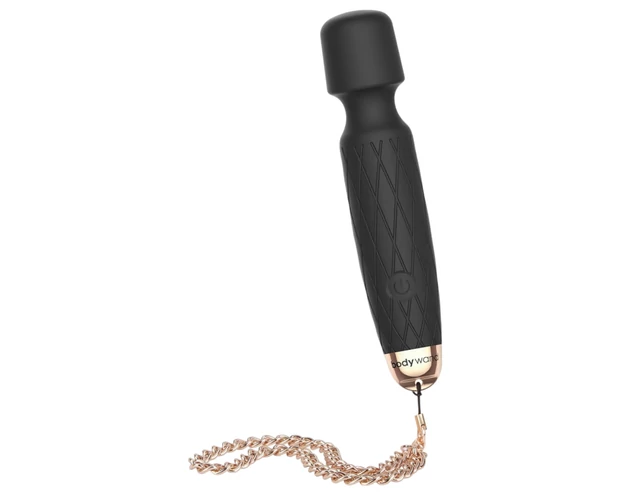 Bodywand Luxe - akkus, mini masszírozó vibrátor (fekete)