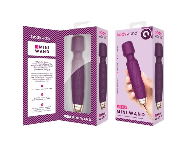 Bodywand Luxe - akkus, mini masszírozó vibrátor (lila)