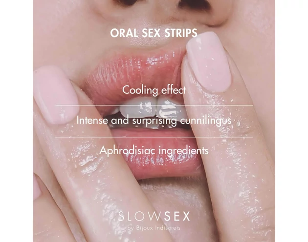 Slow Sex - ehető orál szex lapok - menta (7db)
