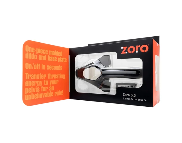 Perfect Fit ZORO 5.5- felcsatolható dildó (14cm) - fekete