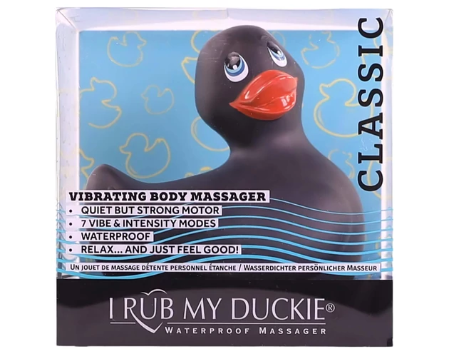 My Duckie 2.0 - kacsa vízálló csikló vibrátor (fekete)