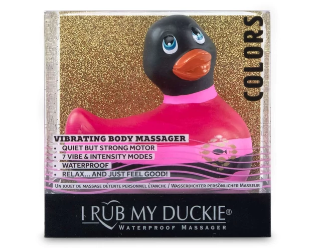 My Duckie Colors 2.0 - vízálló csiklóvibrátor (fekete-pink)