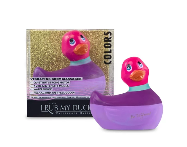 My Duckie Colors 2.0 - vízálló csiklóvibrátor (lila-pink)