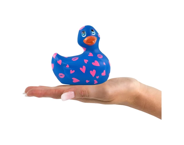 My Duckie Romance 2.0 - vízálló csikló vibrátor (kék-pink)