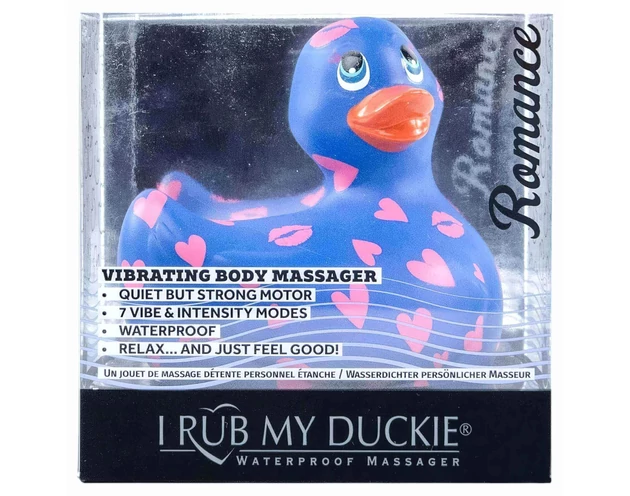 My Duckie Romance 2.0 - vízálló csikló vibrátor (kék-pink)