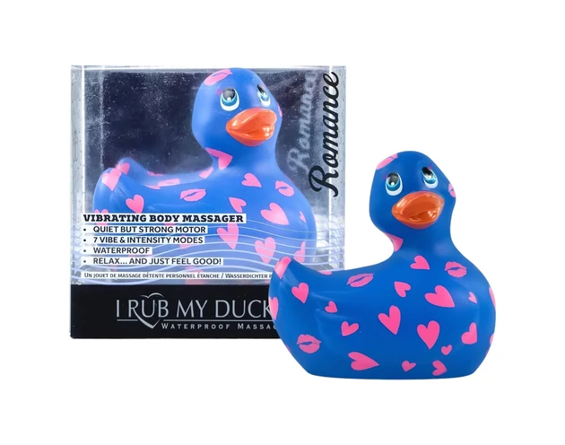 My Duckie Romance 2.0 - vízálló csikló vibrátor (kék-pink)