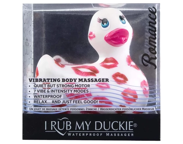 My Duckie Romance 2.0 - vízálló csiklóvibrátor (fehér-pink)