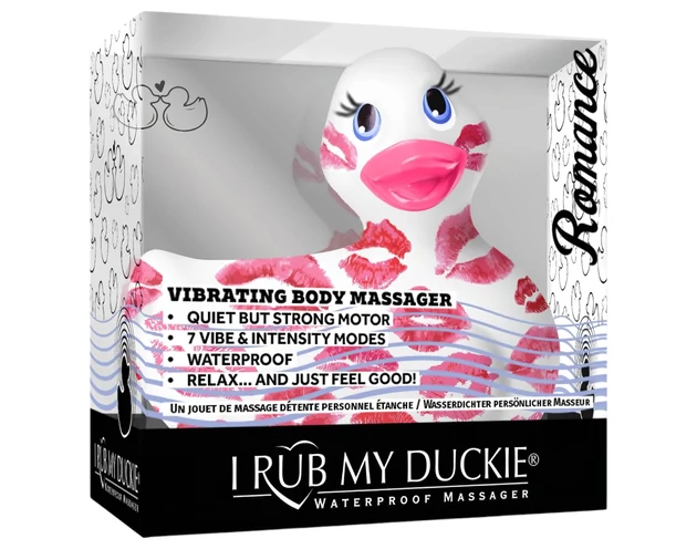 My Duckie Romance 2.0 - vízálló csikló vibrátor (fehér-pink)