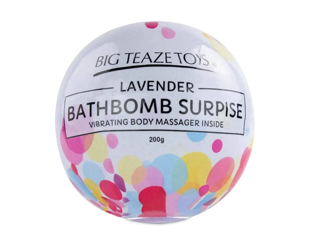 Big Teaze Toys - fürdőbombába rejtett minivibrátor (levendula)