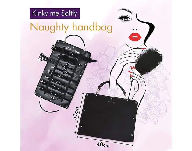 RS Soiree Kinky Me Softly - BDSM kötöző szett - fekete (7 részes)