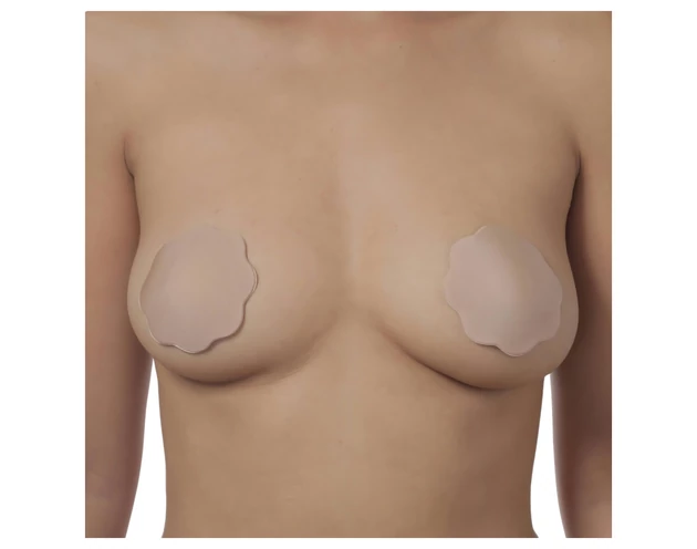 Bye Bra F-H - láthatatlan mellemelő tapasz - nude (3 pár)