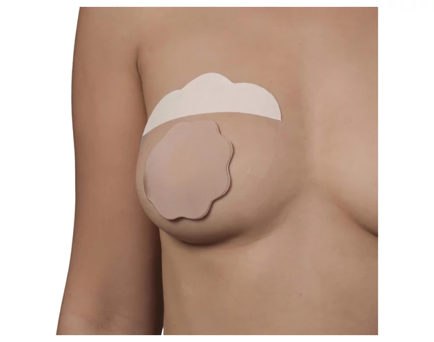 Bye Bra F-H - láthatatlan mellemelő tapasz - nude (3 pár)