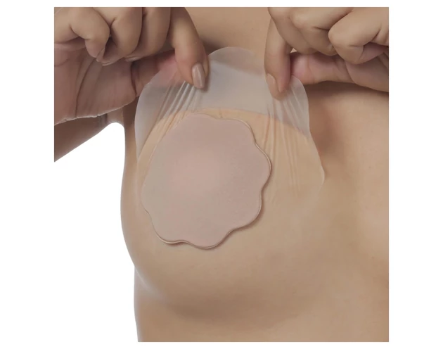 Bye Bra F-H - láthatatlan mellemelő tapasz - nude (6db)