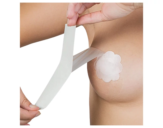 Bye Bra Perfect A-F - láthatatlan mellemelő tapasz - nude (6 pár)