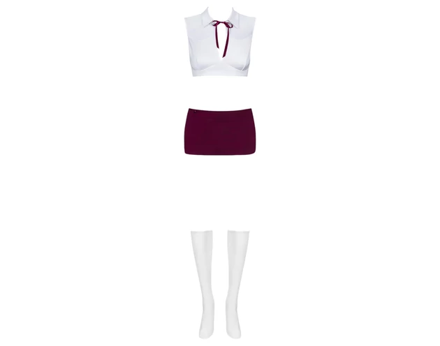 Obsessive Student - diáklány jelmez szett (5 részes)