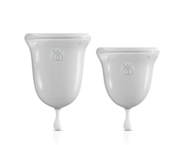 Jimmy Jane Menstrual Cup - menstruációs kehely szett (fehér)