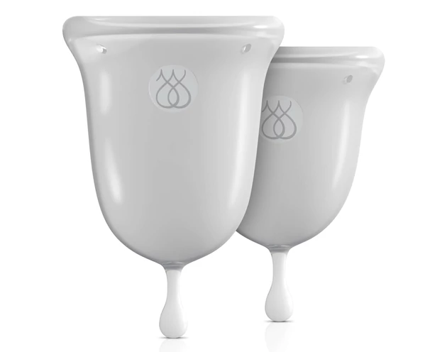 Jimmy Jane Menstrual Cup - menstruációs kehely szett (fehér)