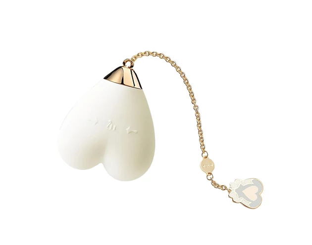 ZALO Baby Heart - okos vízálló csikló vibrátor (fehér)