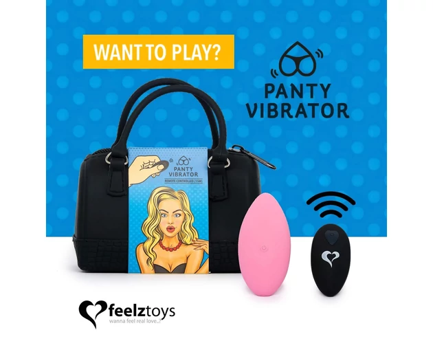 FEELZTOYS Panty - akkus, rádiós csikló vibrátor (pink)