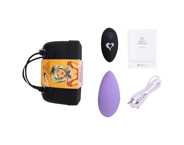 FEELZTOYS Panty - akkus, rádiós csikló vibrátor (lila)