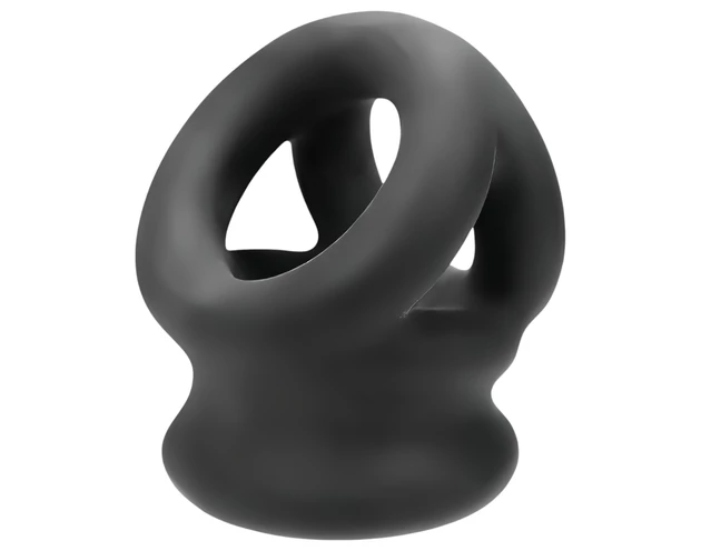 OXBALLS Tri-Squeeze - péniszgyűrű (fekete)
