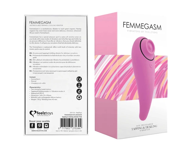 FEELZTOYS Femmegasm - akkus 2in1 csikló vibrátor (pink)