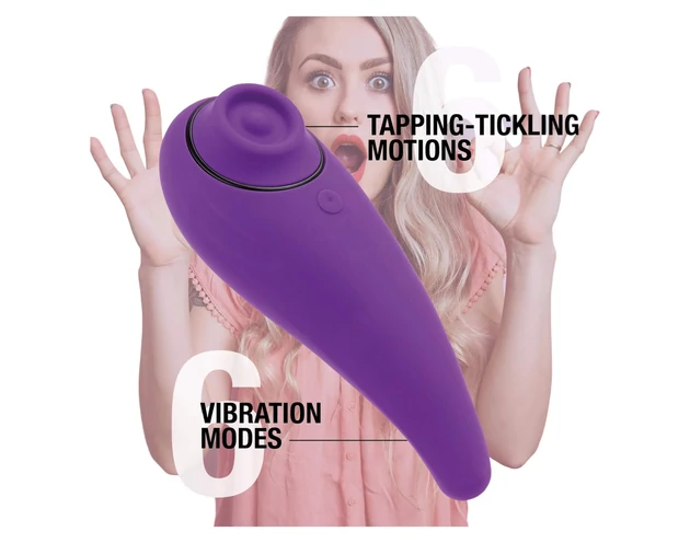 FEELZTOYS Femmegasm - akkus 2in1 csikló vibrátor (lila)