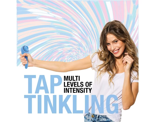 FEELZTOYS Femmegasm - akkus 2in1 csikló vibrátor (kék)