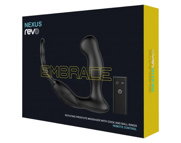 Nexus Revo - forgó, gyűrűs prosztata vibrátor (fekete)
