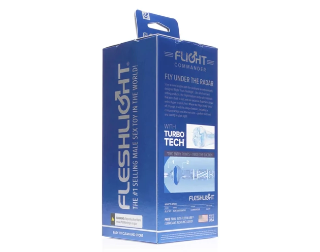 Fleshlight Flight Commander - szívó maszturbátor (kék)