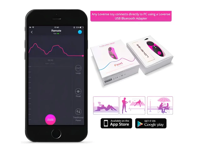 LOVENSE Ferri - okos csikló vibrátor (fekete-pink)