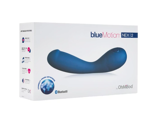 OHMIBOD Bluemotion Nex 2 - okos, akkus G-pont vibrátor (kék)