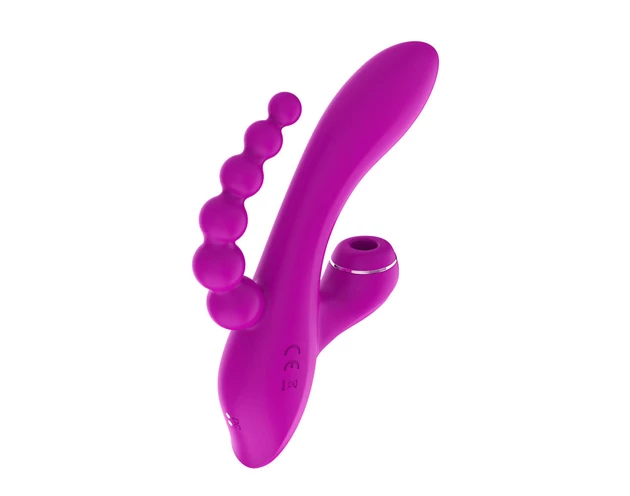 Aixiasia Abel - akkus, léghullámos tripla karos vibrátor (viola)