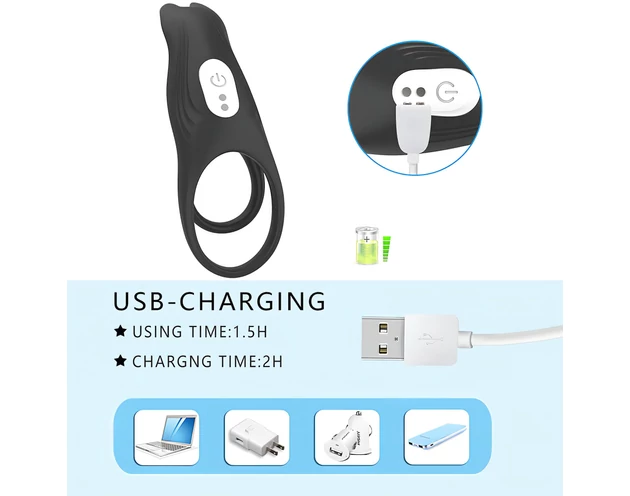 Aixiasia Hoody B - akkus, rádiós péniszgyűrű (fekete)