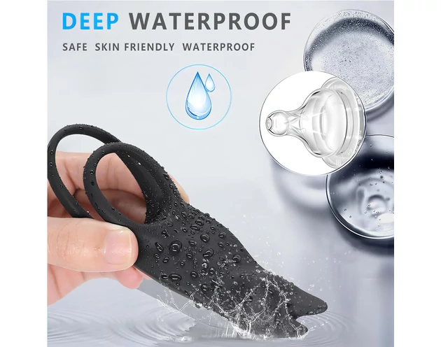 Aixiasia Hoody B - akkus, rádiós péniszgyűrű (fekete)