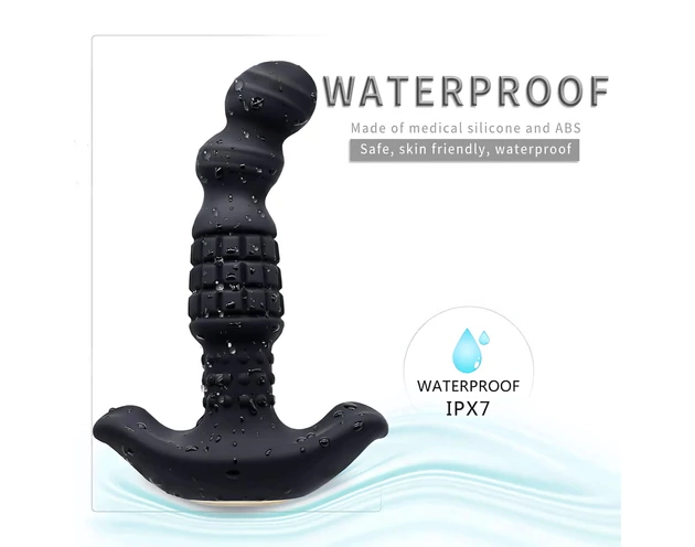 Aixiasia Abake - forgó anál vibrátor (fekete)