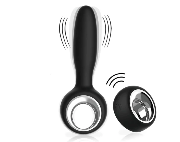 Aixiasia Dylon-Remote - akkus, rádiós anál vibrátor (fekete)